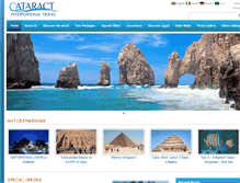 Tablet Screenshot of cataractinttravel.com